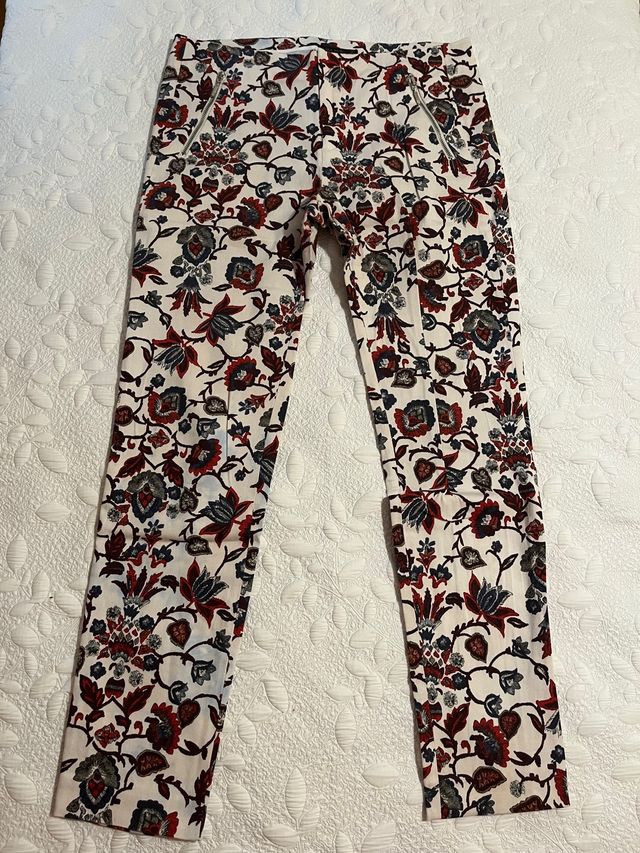 Pantalón estampado flores
