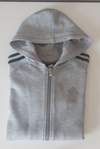 SUDADERA / CHAQUETA ADIDAS GRIS T.11/ 12Años 