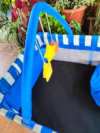 CUNA VIAJE ASALVO + COLCHÓN (SIN USO)