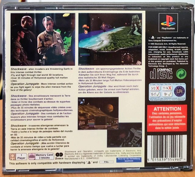 PS1 Videogame: Shockwave Assault