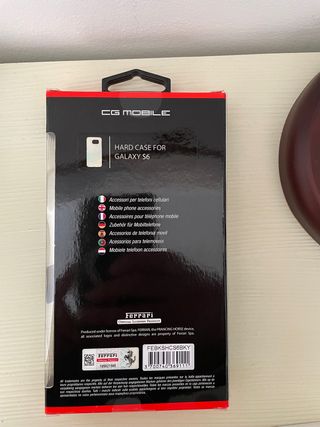 Carcasa teléfono Galaxy S6 Ferrari