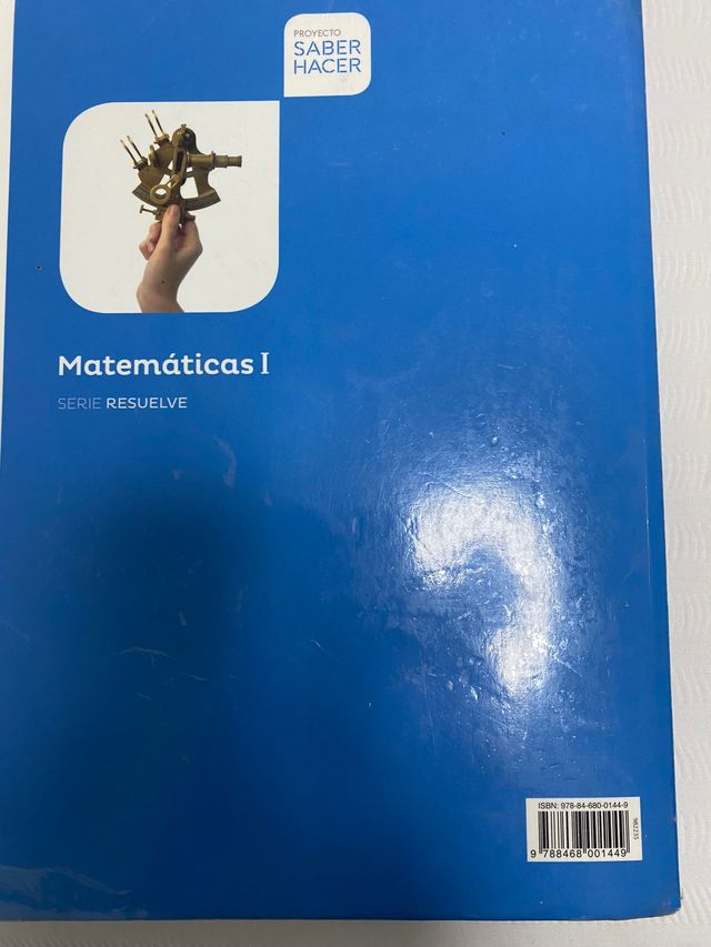 Libro de Matemáticas 1 Bachiller. ISBN 978-8468001