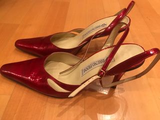 Décolleté in pelle rossa N.39 BRUNO FENNI