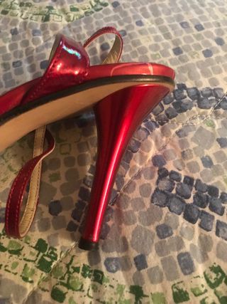 Décolleté in pelle rossa N.39 BRUNO FENNI