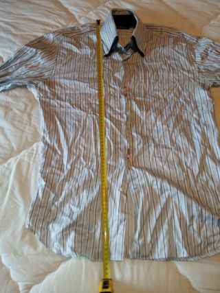 Camisa manga marca Credo larga talla 40