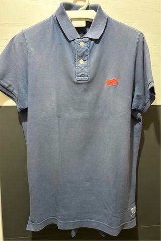 POLO SUPERDRY COLOR. AZUL. TALLA XL. (L)