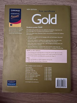 Libro Ingles Gold First Certificate coursebook