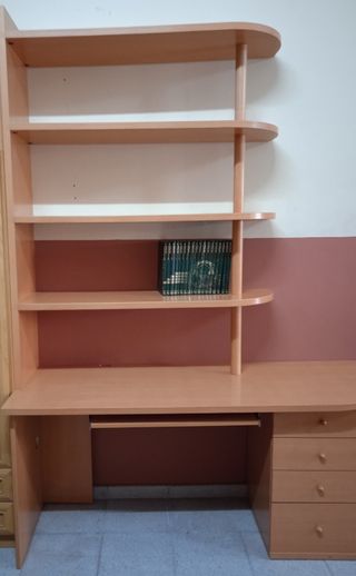 ESCRITORIO CON LIBRERÍA
