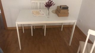 mesa comedor blanca