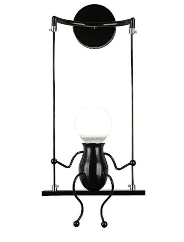 lampara muñeco forja