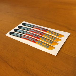 4 strisce per cerchio Mercedes AMG Germany 9x0,8cm