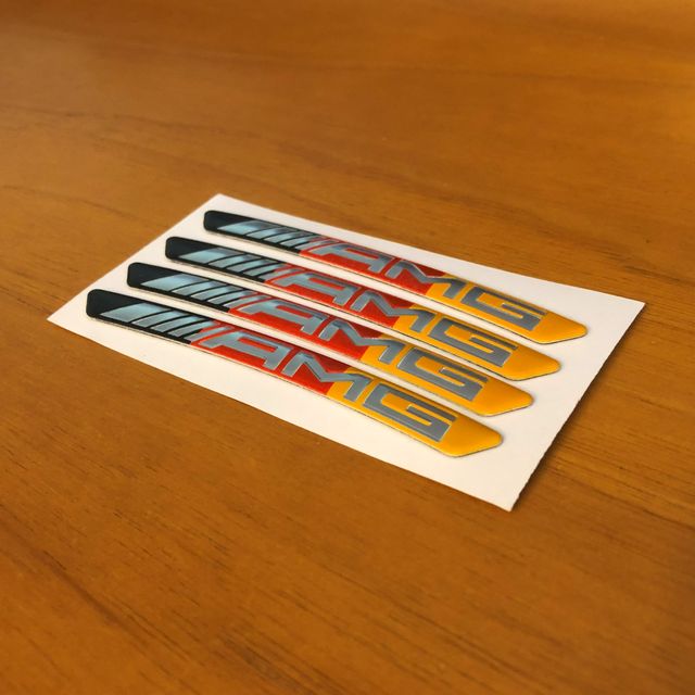 4 strisce per cerchio Mercedes AMG Germany 9x0,8cm