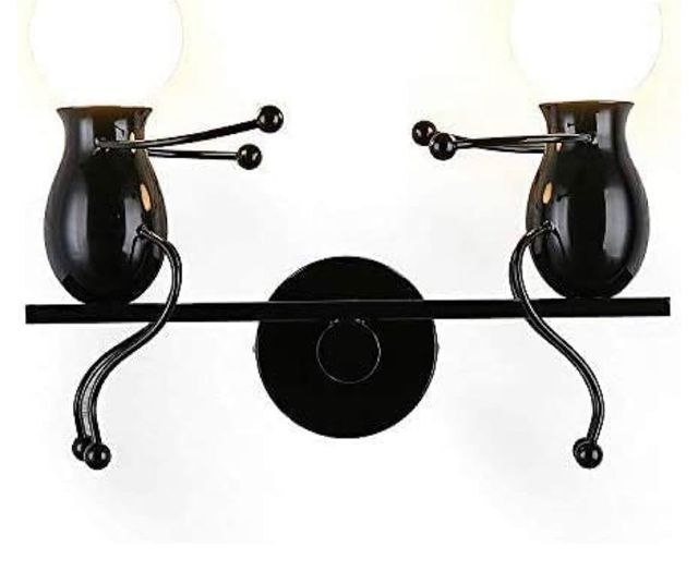 lampara muñeco forja