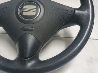 Volante Seat Ibiza 6K2 cuero+Airbag