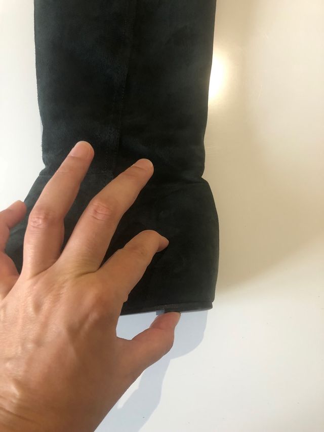 Botas verde agua de piel