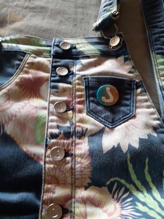 Momo vaquero corto flores