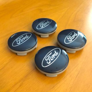 4 tappi coprimozzo per Ford blu 54mm