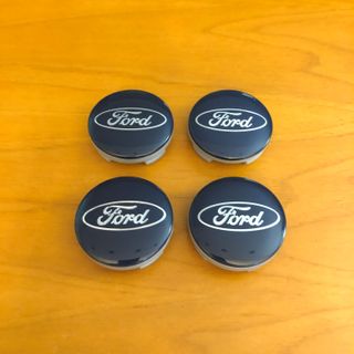 4 tappi coprimozzo per Ford blu 54mm