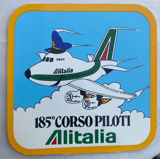 Alitalia adesivo da collezione