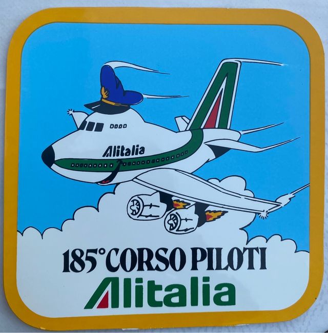 Alitalia adesivo da collezione