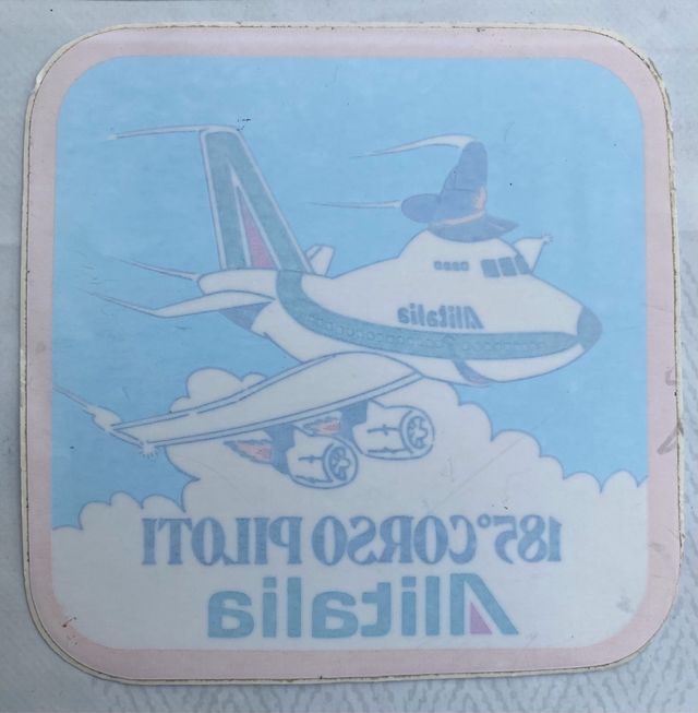 Alitalia vetrofania da collezione