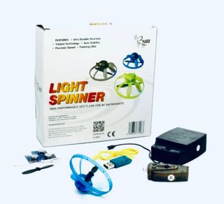 LIGHT SPINNER BLU. UFO GIREVOLE. NUOVO. 