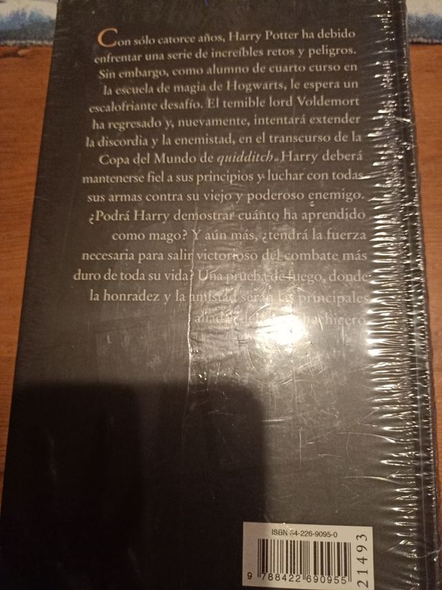 Harry Potter y el cáliz de fuego.