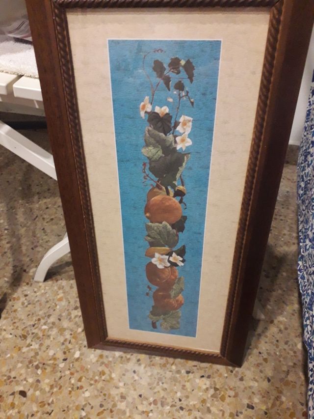 Cuadro flores y frutas