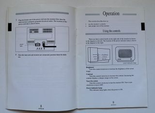 Manual Epson VGA monitor E1182E vintage