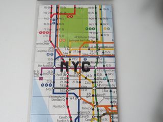 New York City Map 50 Magnets Kikkerland