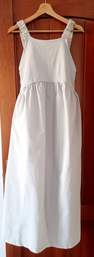 vestido midi / largo tirantas Zara