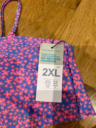 Bikini Primark, talla Xxl