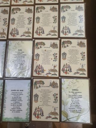 Carteles con el significado de los nombres LEER