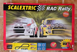 SCALEXTRIC RAC RALLY 2000 con EXTRAS