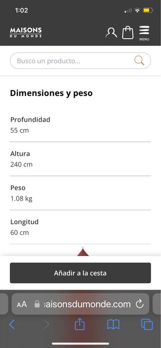 Dosel rosa terracota de Maisons du Monde