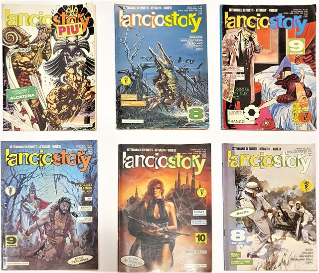 Lotto stock 57 fumetti vintage Lanciostory Skorpio