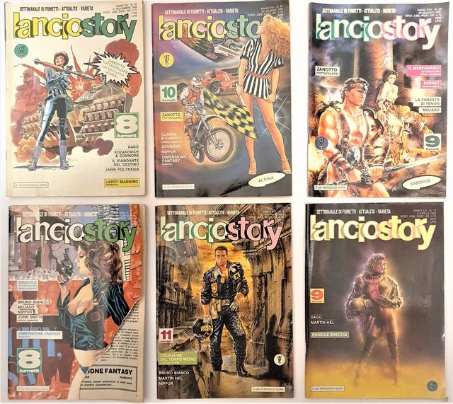 Lotto stock 57 fumetti vintage Lanciostory Skorpio