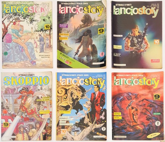 Lotto stock 57 fumetti vintage Lanciostory Skorpio
