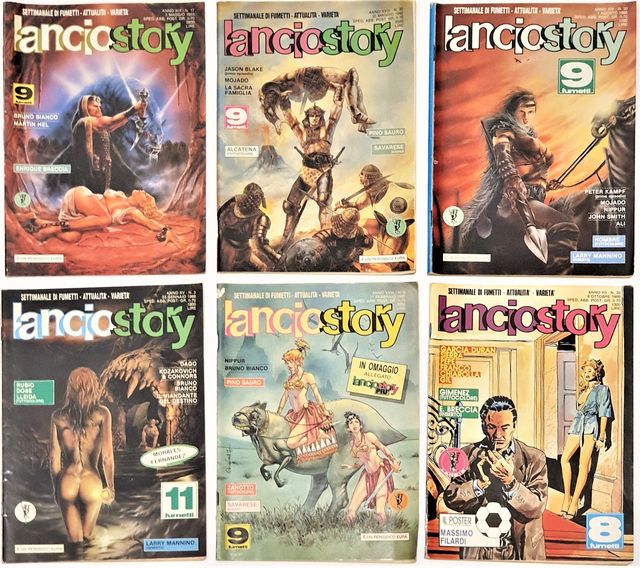 Lotto stock 57 fumetti vintage Lanciostory Skorpio