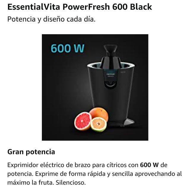 Exprimidor eléctrico Cecotec