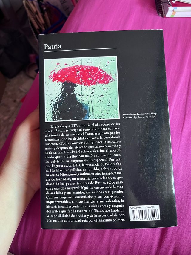 Libro Patria de Fernando Aramburu