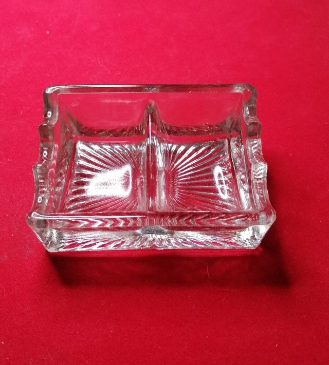 Porta plumas de cristal (escalerilla) Años '50