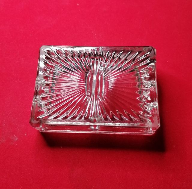 Porta plumas de cristal (escalerilla) Años '50