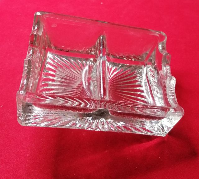 Porta plumas de cristal (escalerilla) Años '50