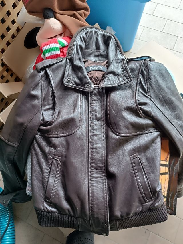 giacca vera pelle donna tg M