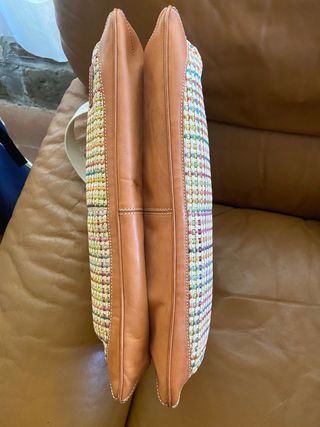 Borsa in Raffia con Pelle