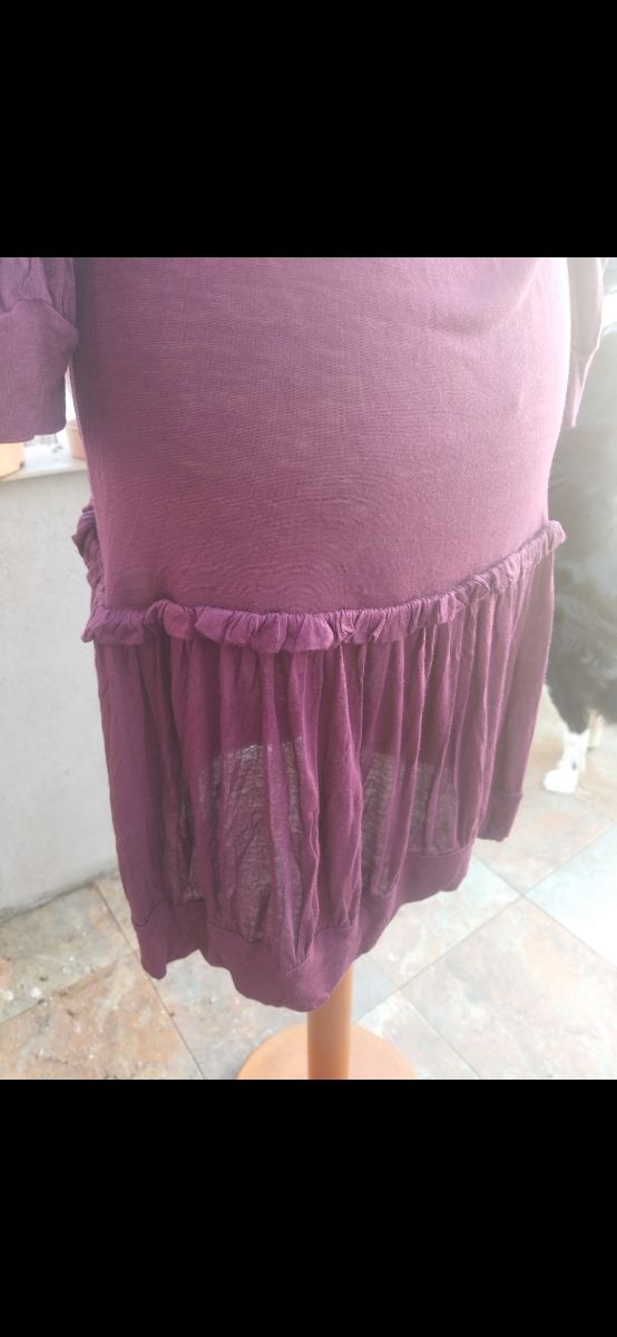 Vestido ligero color berenjena talla L Amy Gee