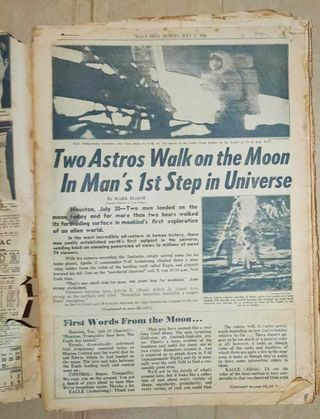 Giornale storico intero 1969 PRIMO UOMO SULLA L
