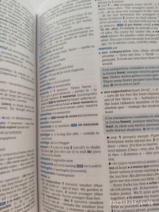 Diccionario inglés- español - inglés