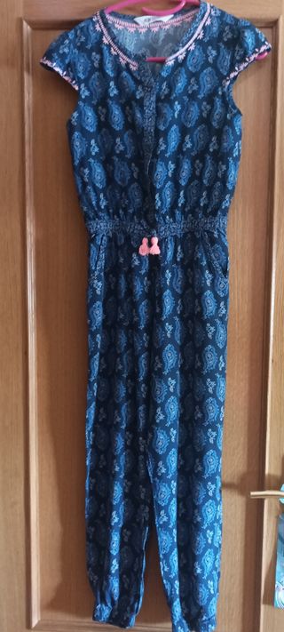 Mono verano de niña azul